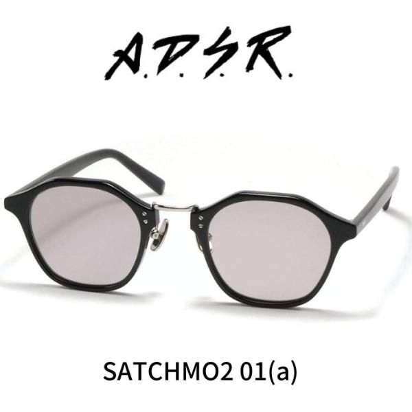 A.D.S.R. adsr サングラス SATCHMO2 サッチモ２ 01 (a) Shiny Bl...