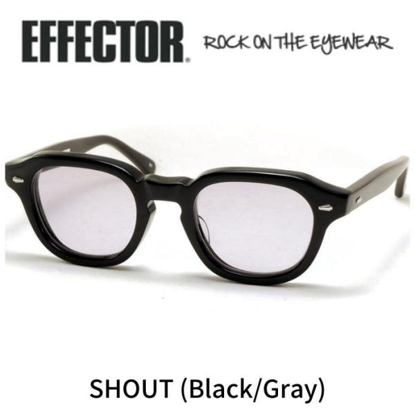 EFFECTOR エフェクター 眼鏡 サングラス SHOUT シャウト BK (GY) ブラック グ...