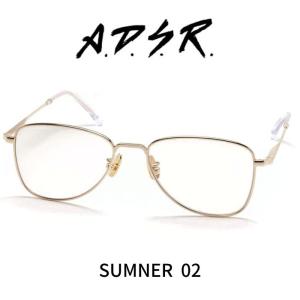 A.D.S.R. adsr メガネ 眼鏡 BAZ バズ 02 ゴールド クリア ADSR