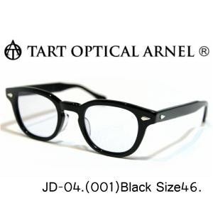 タートオプティカル アーネル 眼鏡 メガネ セルロイド TART OPTICAL ARNEL  JD-04 size46 BK ブラック｜reminence