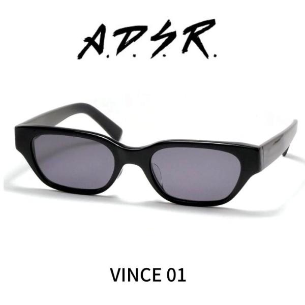 A.D.S.R. adsr サングラス VINCE ヴィンス 01 Shiny Black/ Bla...