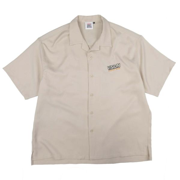 新品同様 VISION STREET WEAR ヴィジョンストリートウェア 恐竜刺繍 オープンカラー...