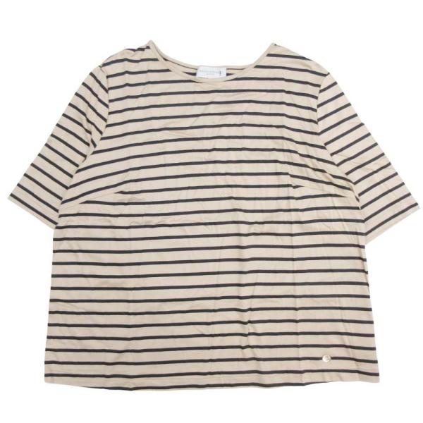 美品 MACKINTOSH LONDON マッキントッシュロンドン ボーダー Tシャツ コットンブレ...