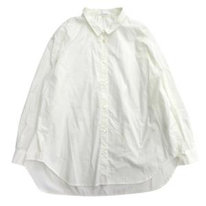 AMERICAN HOLIC アメリカンホリック シャツ ブラウス フレア カットソー 長袖 前開き サイズF 白 ホワイト レディース 古着 中古