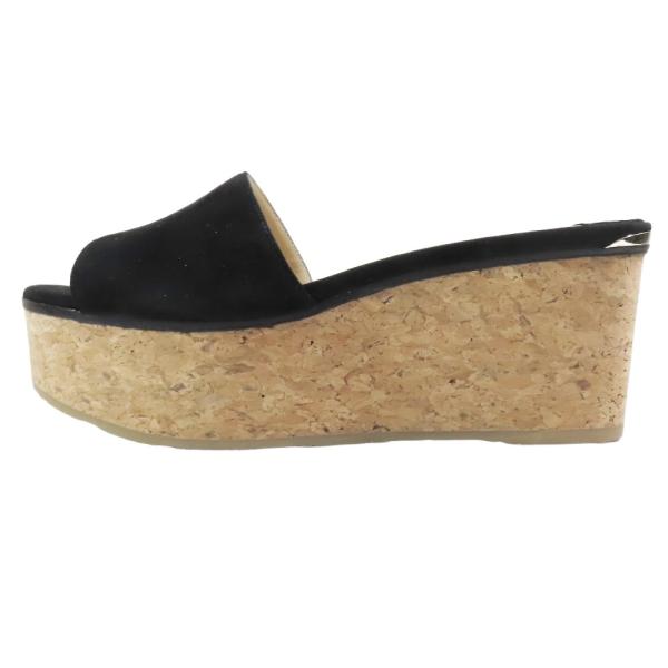 未使用 JIMMY CHOO ジミーチュウ DEEDEE 80 厚底 サンダル プラットホーム ウェ...