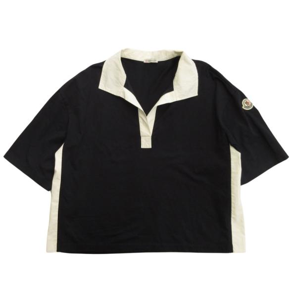 24ss Moncler モンクレール スキッパーカラー ポロシャツ ドロップショルダー カットソー...
