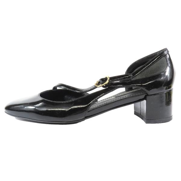美品 DOLCE &amp; GABBANA ドルチェアンドガッバーナ エナメルパンプス スクエアトゥ フォ...