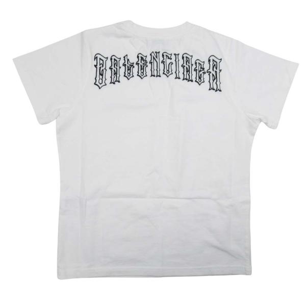 新品同様 19ss BALENCIAGA バレンシアガ TATTOO LOGO Tシャツ タトゥーロ...