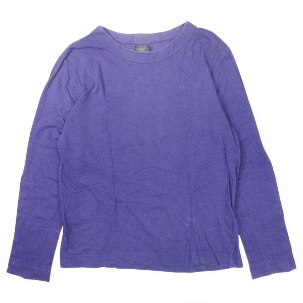 良品 homspun ホームスパン 天竺 コットン Tシャツ カットソー トップス ストレッチ 長袖...