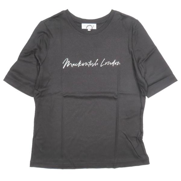 未使用 MACKINTOSH LONDON マッキントッシュ シルバーロゴ ストレッチ シャインリブ...
