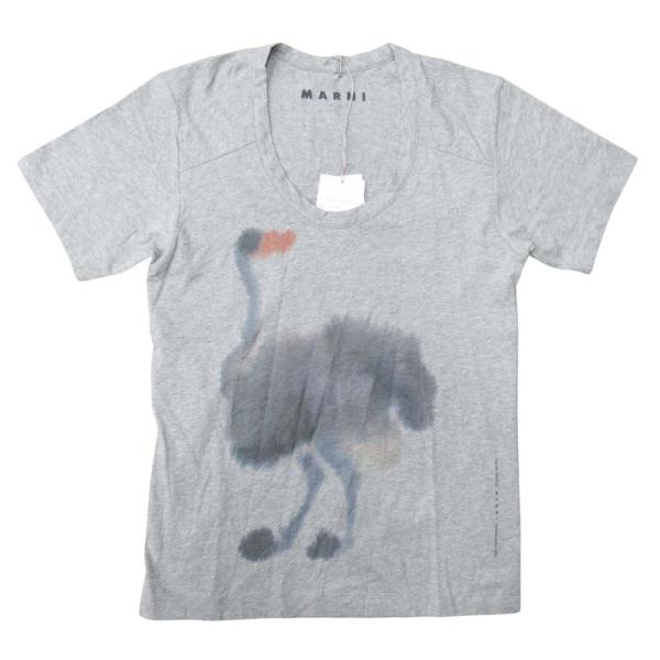 未使用 13ss MARNI マルニ ロプヴァンミエルロ コラボ Tシャツ ダチョウ グラフィックプ...