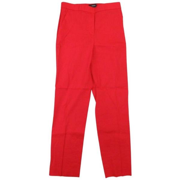 美品 21ss theory セオリー リネン センタープレス パンツ トラウザー スラックス イー...