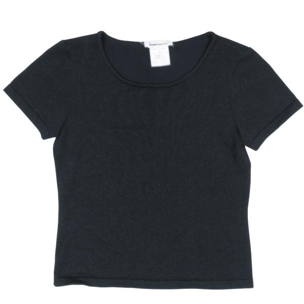 美品 Rene ルネ 半袖 Tシャツ トップス プルオーバー カットソー クルーネック 丸首 ラメ ...