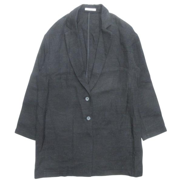 美品 SO CLOSE ソークロース ワイド テーラード ジャケット ブレザー リネン ウール SO...