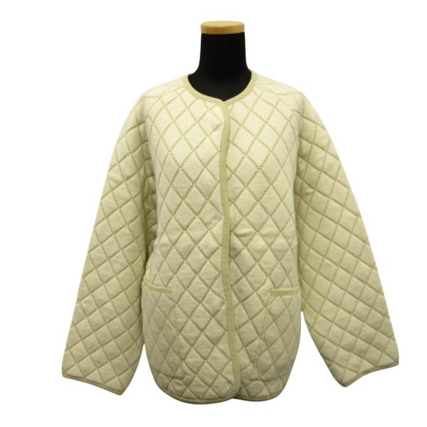 良品 JEANASIS ジーナシス ニット ノーカラー コート ジャケット ブルゾン ブルゾン ダイ...