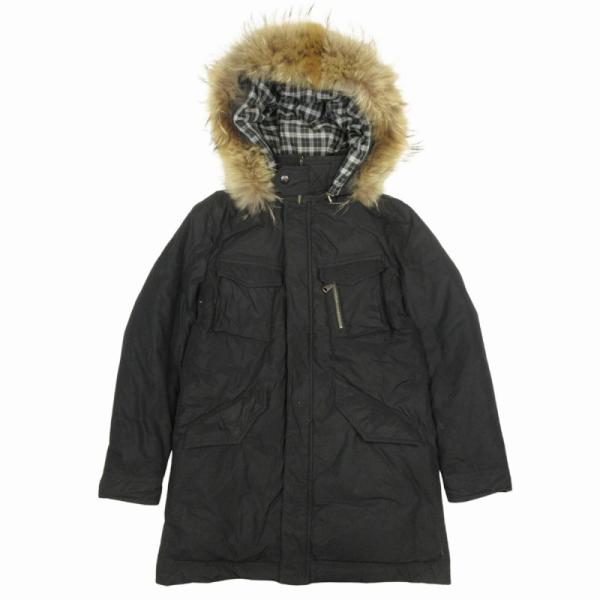 良品 BURBERRY BLACK LABEL バーバリーブラックレーベル ダウンコート ジャケット...