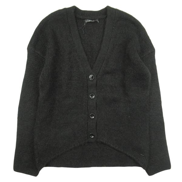 美品 REPLAY リプレイ ニット カーディガン Vネック ドロップショルダー セーター S 黒 ...