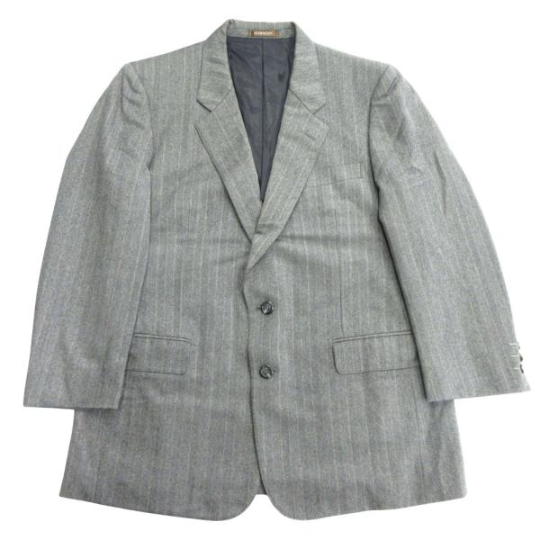 GIVENCHY ジバンシィ 90's ピンストライプ スーツ ジャケット ブレザー シングル 背抜...