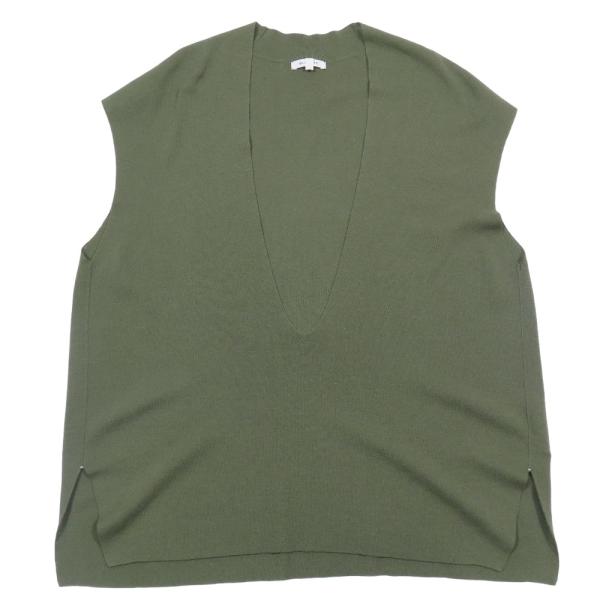 美品 BLAMINK ブラミンク カシミヤ100％ ハイツイスト Vネック ベスト ニット プルオー...