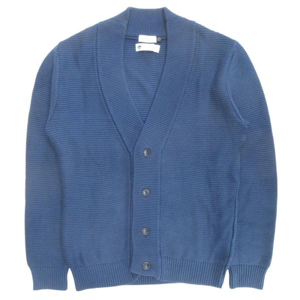 美品 BARNEYS NEW YORK バーニーズニューヨーク 海島綿 Vネック ニット カーディガ...
