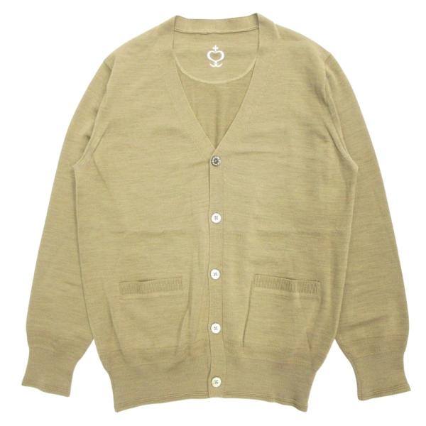 美品 SIDESLOPE サイドスロープ ウール Vネック ニット カーディガン カットソー 長袖 ...