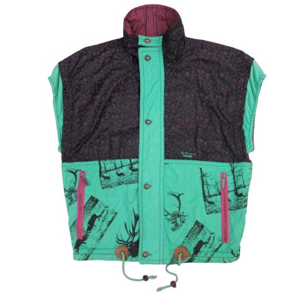 良品 ヴィンテージ HEAD SPORTS WEAR ヘッドスポーツウェア 中綿 ベスト ジャケット...