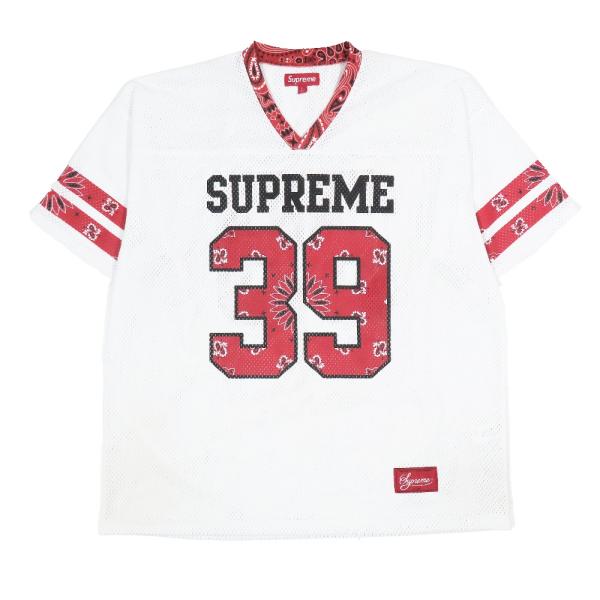 良品 25SS Supreme シュプリーム Bandana Football Jersey 39 ...