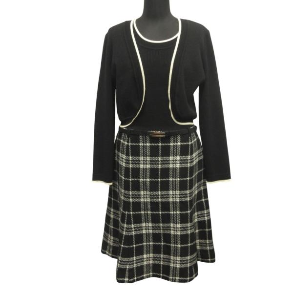 良品 courreges クレージュ セットアップ ワンピース カーディガン ボレロ アンサンブル ...