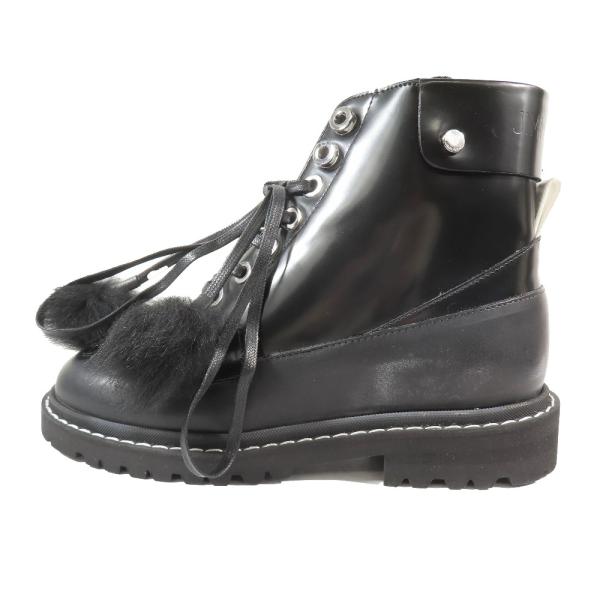 未使用 JIMMY CHOO ジミーチュウ Voyager Boots ボイジャー ショートブーツ ...
