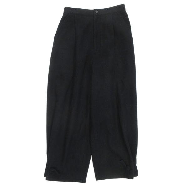 美品 80's ISSEY MIYAKE イッセイミヤケ ウール クロップド ワイド パンツ スラッ...