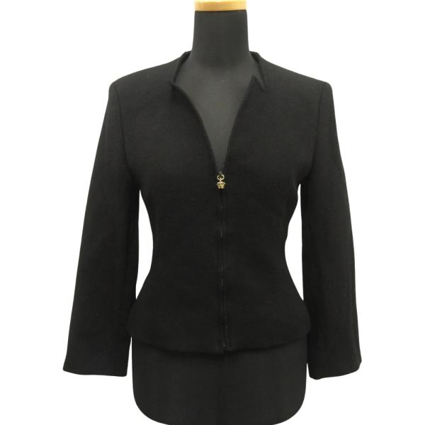 良品 GIANNI VERSACE ジャンニヴェルサーチ メデューサ金具 ウール シルク ジャケット...