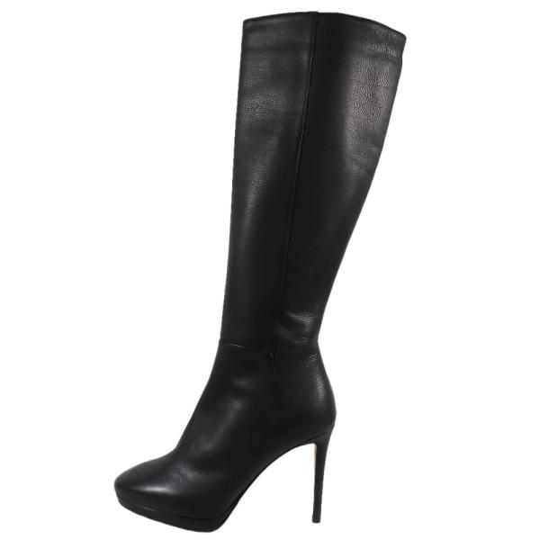 未使用 JIMMY CHOO ジミーチュウ ロングブーツ ハイヒール ピンヒール レザー シューズ ...