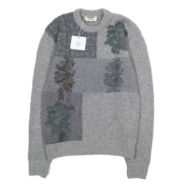 未使用 23aw HERMES エルメス Decalcomanie ニット セーター カシミヤ100...