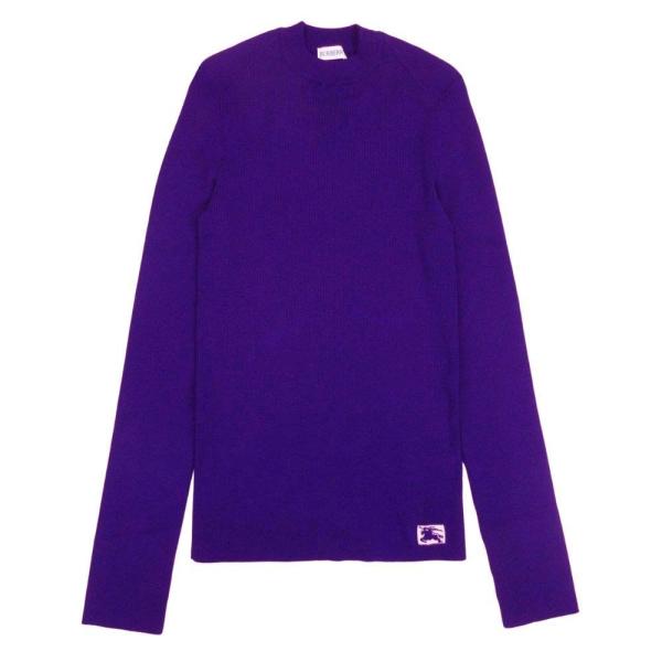 未使用 23aw BURBERRY バーバリー EKD ホースマーク ロゴ スリムフィット リブニッ...
