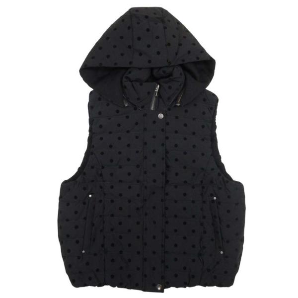 未使用 PICCIN PERLA ピッチンペルラ リバーシブル ダウンベスト ドット フロッキープリ...