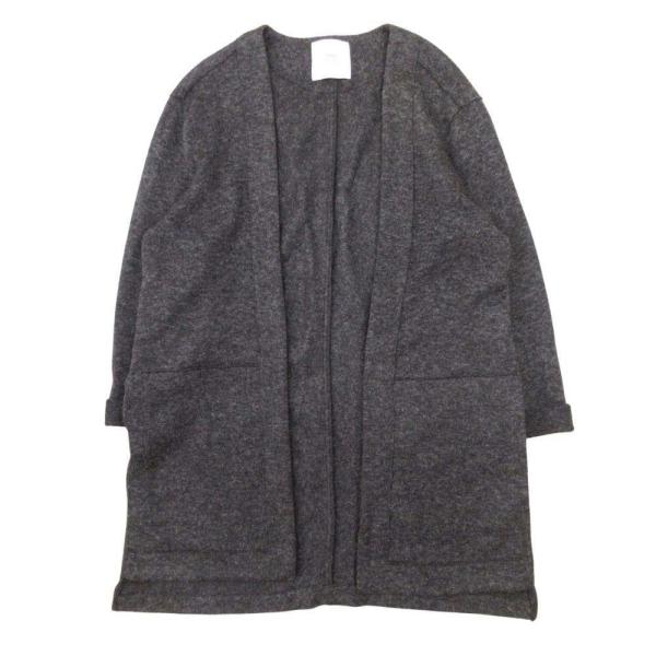 良品 STAMPD スタンプド ニット ロング カーディガン ボタンレス ガウン 羽織 カットソー ...