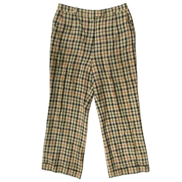 良品 DAKS ダックス 00's ガンクラブチェック テーパード パンツ スラックス ヴィンテージ...
