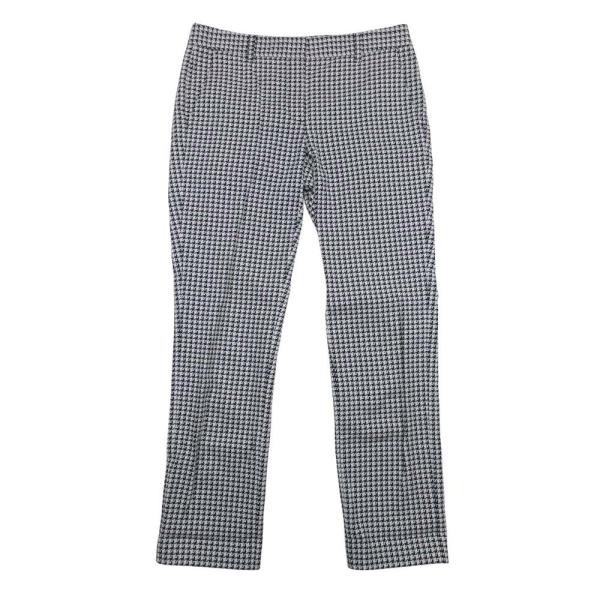 美品 theory セオリー 千鳥格子 テーパードシルエット スラックス パンツ トラウザー 2 黒...