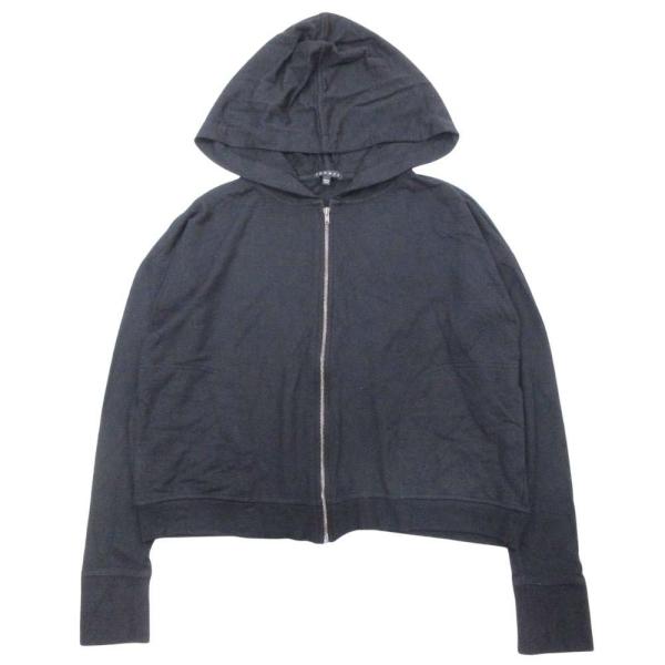 良品 theory セオリー クロップド パーカー スウェット 裏毛 カットソー フーディ ブルゾン...