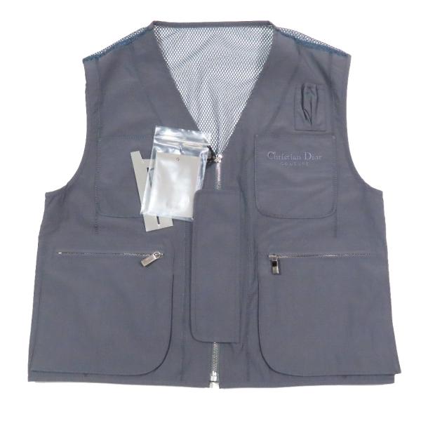 未使用 23ss DIOR ディオール Multi Pocket Zipup Vest メッシュ ベ...