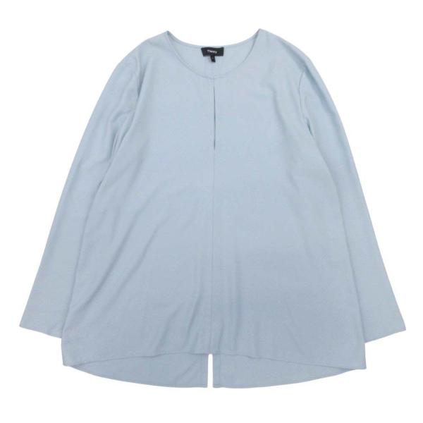 美品 18SS Theory セオリー SLIT FRONT TUNIC SHALLOW GGT ブ...