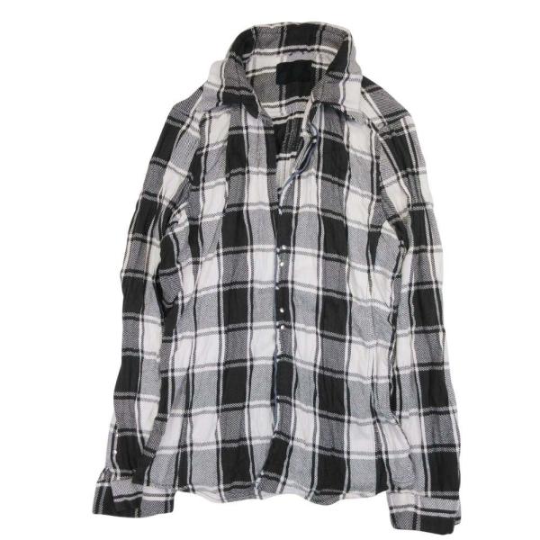 美品 jun hashimoto ジュンハシモト WRINKLE CHECK HOOK SHIRTS...