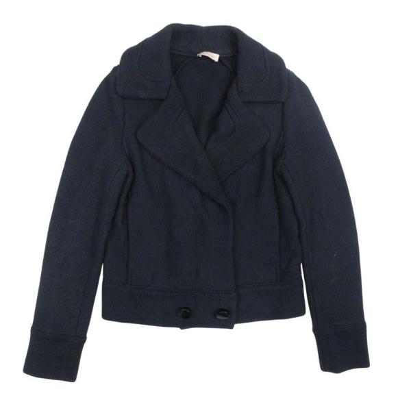 美品 MAISON ULLENS メゾンユーレンス コットンカシミヤ ハーフ ピーコート Pコート ...