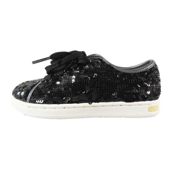 未使用 DOLCE&amp;GABBANA ドルチェアンドガッバーナ キッズ 子供靴 スパンコール スニーカ...