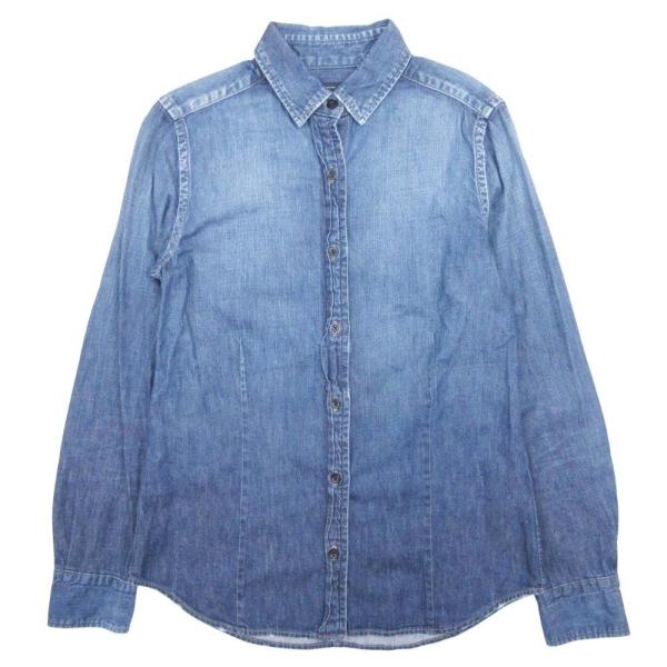 良品 FRAMeWORK フレームワーク デニムシャツ ブラウス カットソー トップス 長袖 コット...