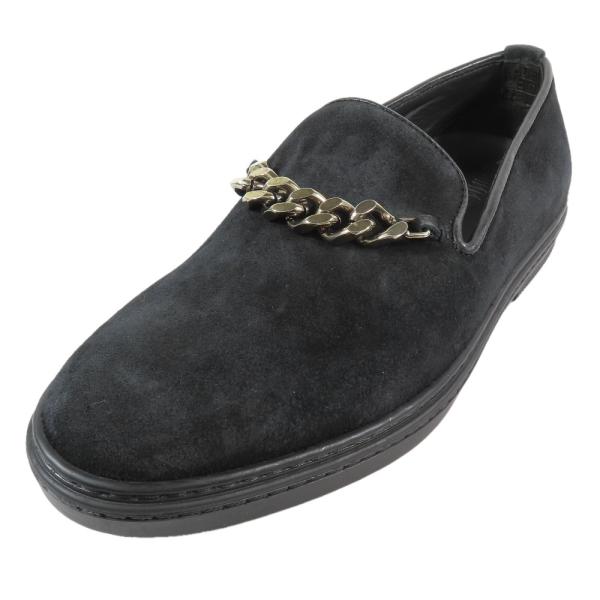 未使用 JIMMY CHOO ジミーチュウ チェーン スリッポン ローカット スニーカー シューズ ...
