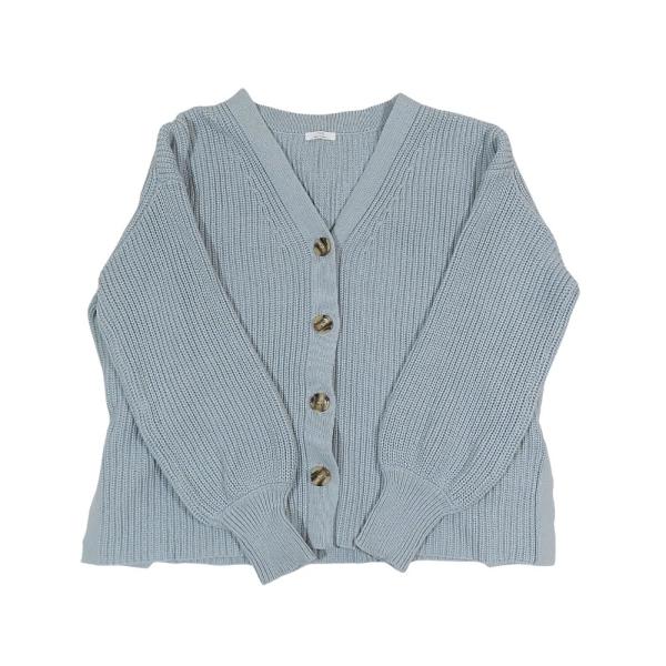 美品 URBAN RESEARCH アーバンリサーチ 長袖 リブ ニット ワイド カーディガン Vネ...
