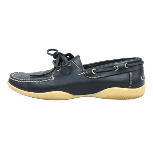 良品 PRADA SPORT プラダスポーツ レザー デッキ シューズ 靴 イタリー製 ヴィンテージ...