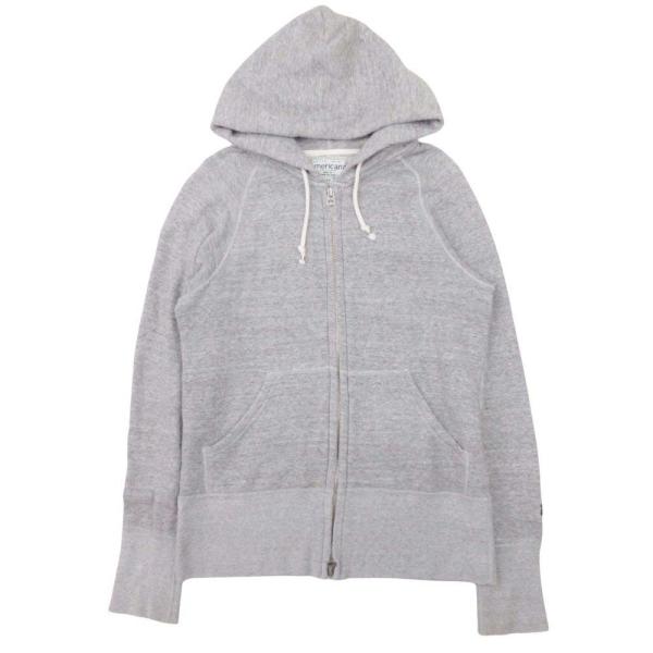 良品 Americana アメリカーナ スウェット パーカー ダブルジップ 裏毛 フーディー 羽織 ...