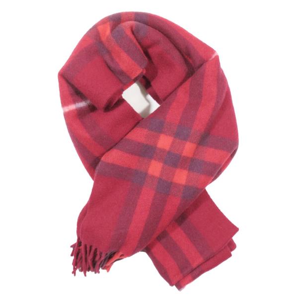 未使用 BURBERRY バーバリー チェック カシミヤ100％ チェック柄 マフラー ダニエル・リ...
